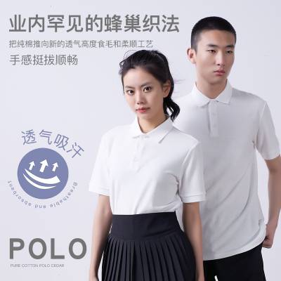 宁乡POLO衫定制，纯棉翻领T恤定做，印字POLO衫订做厂家