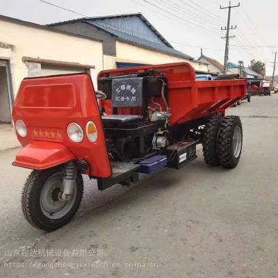 湖北荆州 柴油蹦蹦车 加高料斗农用柴油三轮车