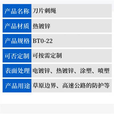 新疆现货单螺旋刀片刺绳厂家乌鲁木齐高铁刺丝滚笼克拉玛依刺刀圈