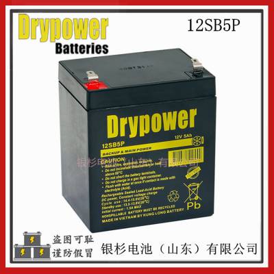 原装Drypower蓄电池12SB5P电梯应急 通讯电源用12V-5AH铅酸储能电池