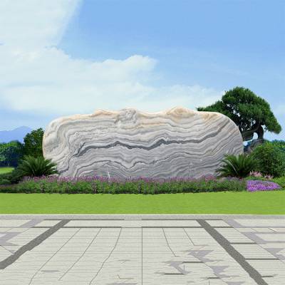 景观石风景石门牌石刻字石奇石地标石汉白玉价格 53