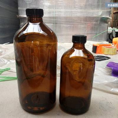 河北林都现货供应500ml棕色农药药用玻璃瓶