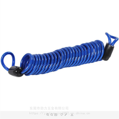 涂塑不锈钢钢丝绳 包胶钢丝绳弹簧钢丝绳索具工具失手绳 安全锁钢丝绳