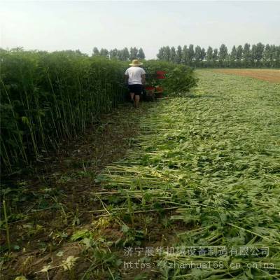 四行亚麻收割机 平铺放片益母草收割机 割茬低艾草收割机