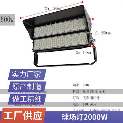 2000W投光灯具 户外防水探照灯 工地球场投光灯 LED塔吊灯