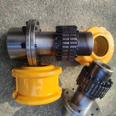 江苏6130t10蛇形弹簧联轴器生产js蛇形弹簧联轴器源厂供应黄色红色可