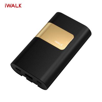 iwalk充电宝自带线支持PD、QC快充带隐形支架支持小电流充电移动电源
