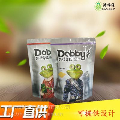 厂家定制 自立袋薯片食品包装袋膨化食品塑料铝箔袋 复合拉链包装