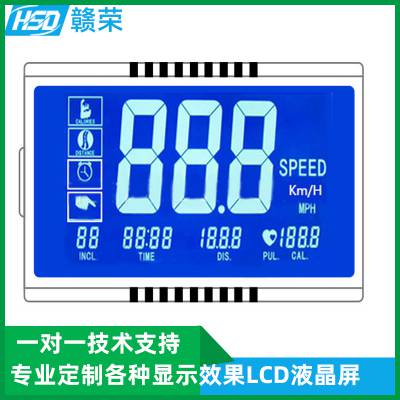 赣荣厂家生产跑步机显示屏 运动器材液晶段码屏