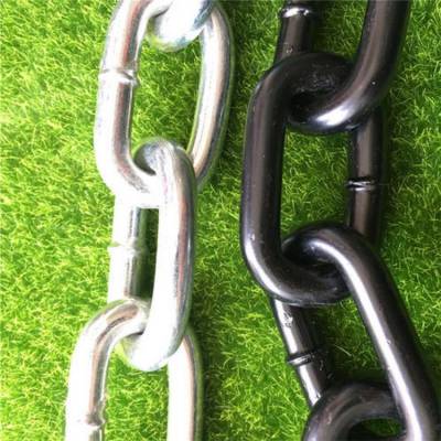 浙江嘉兴16mm粗公园护栏链条16mm粗包塑链14mm16mm