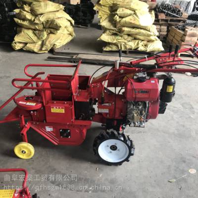 小型单行玉米收割机 玉米扒收获机 家用收玉米机械