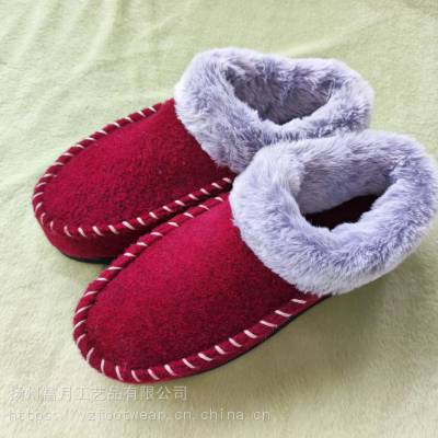 扬州富月鞋厂定制冬季包脚保暖棉拖鞋妈妈鞋父母过冬居家拖鞋