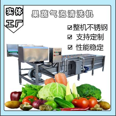 果蔬气泡清洗机 菠菜清洗设备 商用多功能洗菜机