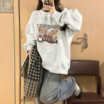 尚美主义加绒卫衣 简约时尚印花设计加厚卫衣 折扣店实穿实卖好货