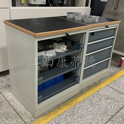 康蒂德定制带互锁功能车间工具柜 重型双轨结构 载重100kg/抽