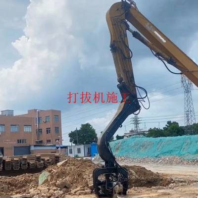 云浮市思劳镇打拔H型钢施工队伍做工地迎好运