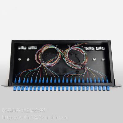 SC单工适配器接口1U机架式12芯光缆终端盒满配