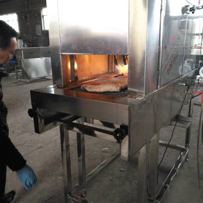 景翔机械厂家生产 猪蹄液化气烧毛机 羊蹄燃气燎毛机