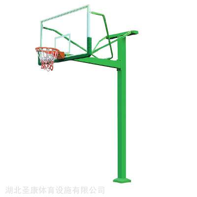 襄阳篮球架批发 钢化玻璃篮球架价格 双弹簧篮筐篮球架
