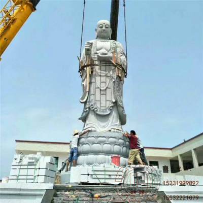 供奉雕塑摆件 供奉地藏王菩萨佛像 寺庙石雕阿弥陀佛