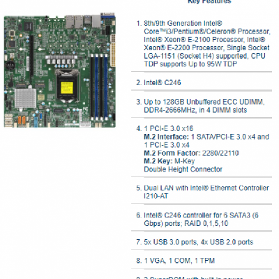 X11SCM-F C246оƬ֧8i3ǿE-2100ϵ˫ǧMATXͷ