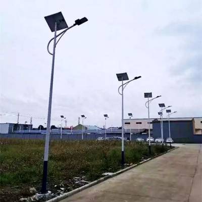 雄安60瓦太阳能路灯农村5米一体灯 A字臂太阳能灯小区工厂安装