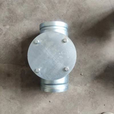 检查口碳钢不锈钢制镀锌dn100立管用三通式检查口