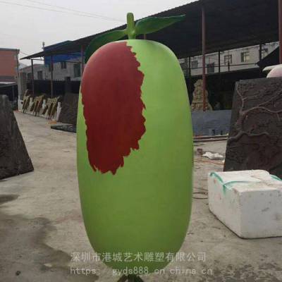 榆林大枣之乡基地标识招牌玻璃钢冬枣青枣红枣雕塑像