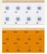 日本Asey工业  不可逆温度测试纸1K系列1KC220 / 1KC240 / 1KC250