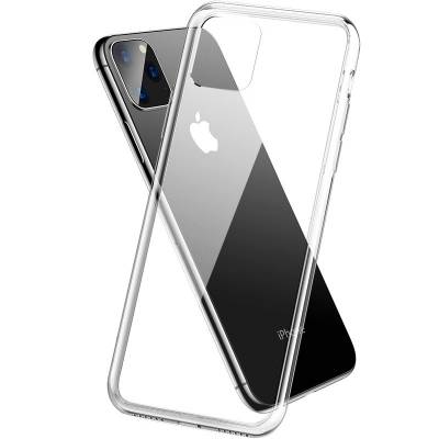 适用苹果11 Pro Max防爆玻璃款iPhone手机壳防摔玻璃透明壳批发厂