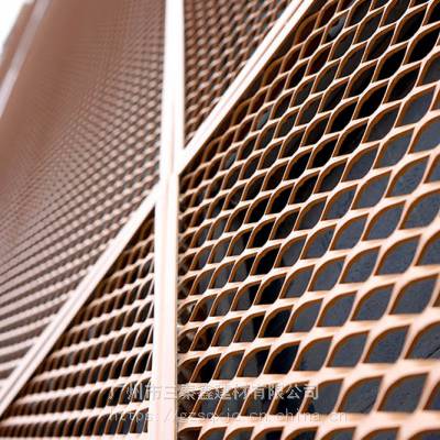 龙华艺术展览馆拉网板外墙铝扩张网板氟碳耐候铝拉伸板***定尺无中间
