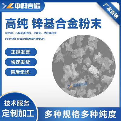 中科言诺高纯 锌基合金粉末ZnAl11 规格齐全可定制 科研专用