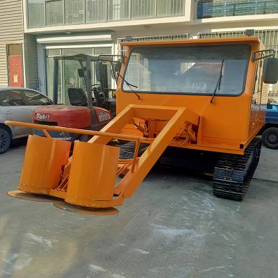 沙漠柳木平茬机厂家 红柳沙柳收割机 履带式灌木平茬机