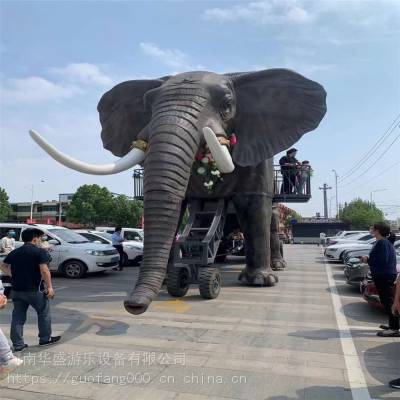 2022大型巡游道具巡游机械大象出租机械大象租赁全新巡游机械大象出售厂家