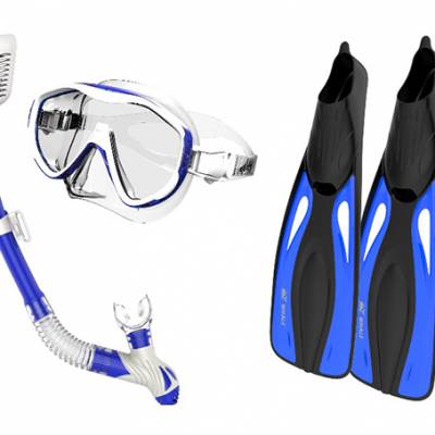 跨境鲸鱼潜水镜呼吸管套装成人潜水面罩全干式专业浮潜装备两件套