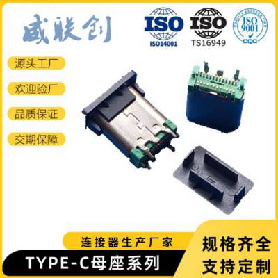 ̽ TYPE Cĸ ʽƬ USB 3.1ĸ 180ֱʽ L=10.5 24Pʽ