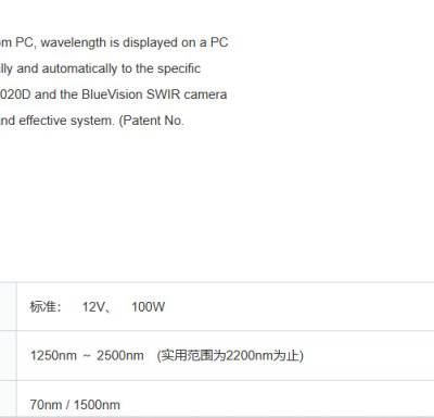 日本BlueVision波长可调式光源 BVM1020D