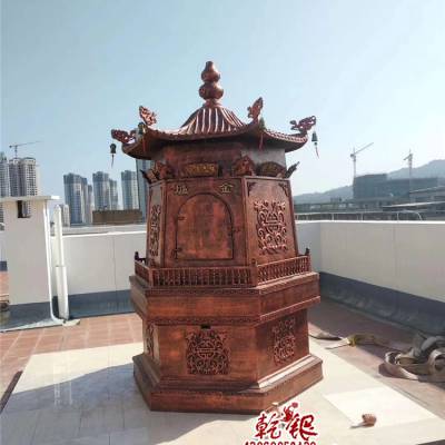 寺庙仿铜一层金钱塔焚纸炉铸铁金钱塔化经炉元宝炉祠堂公墓化钱炉