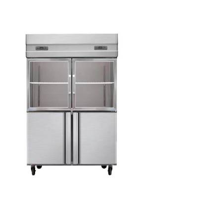 四门冰箱商用厨房大容量冷柜双温冷藏冷冻保鲜不锈钢六门立式冰柜