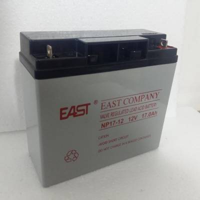 EAST易事特蓄电池NP12V17AH/NP17-12免维护消防电力直流屏UPS不间断