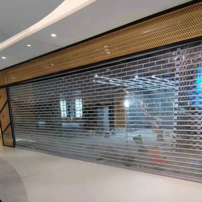 东丽区商场铝合金水晶折叠门实体厂家-订做电话