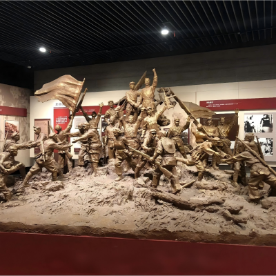 博物馆雕塑玻璃钢仿铜浮雕人物雕塑定制警钟长鸣雕塑廉政文化摆件