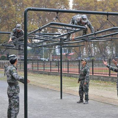 达创 400米障碍器材 高低杠 螺旋梯 摇摆平台