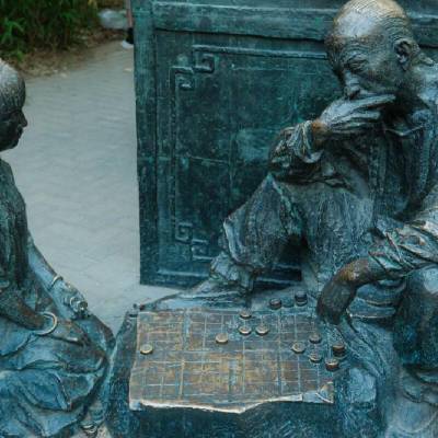 城市广场对弈雕塑提供 民族雕塑 对弈雕塑定制预定