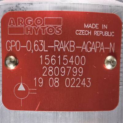 ARGO-HYTOS / GPO-0,63-RAKB-AGAPA-N / 齿轮泵