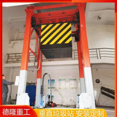 处理60吨压缩式转运站 落地式垃圾压缩站 垂直式中转站压缩机