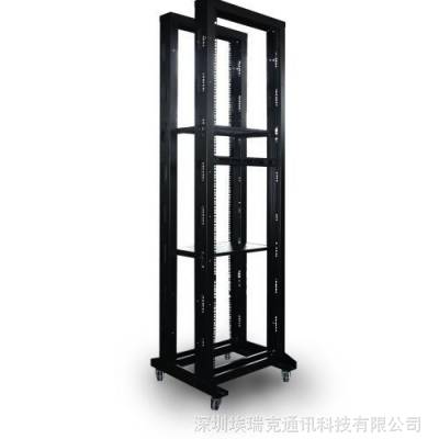 工厂现货/19英寸OR2型开放式机架/布线展示架42U/四立柱开放式机柜
