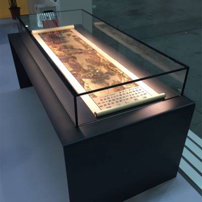 广东博物馆书法字画展柜制作/博物馆平柜厂家/中锐文博实业
