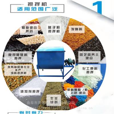 义乌海晟出售混合饲料搅拌机 不锈钢混合机 卧式干粉砂浆搅拌机