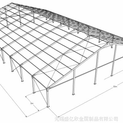 1000平方米篷房搭建式建筑棚子避光防晒保温防雨